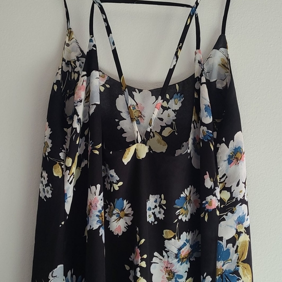 Black floral summer dress - Picture 3 of 4